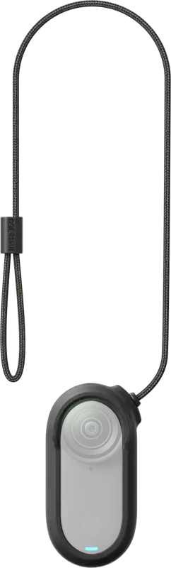 Insta360 GO magnetf musta - musta magneettikiinnike turvahihnalla