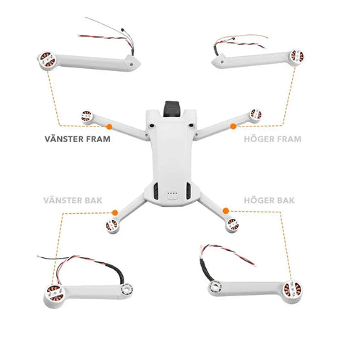 DJI Mini 3 Pron moottorivarsi - vasen etu