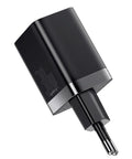 Baseus Super Si Pro Quick Charger - Väggladdare - Snabbladdare QC3.0 / PD 30W - 100-240V till USB - 2xUSB Typ A/C - Svart - Action King