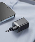 Baseus Super Si Pro Quick Charger - Väggladdare - Snabbladdare QC3.0 / PD 30W - 100-240V till USB - 2xUSB Typ A/C - Svart - Action King