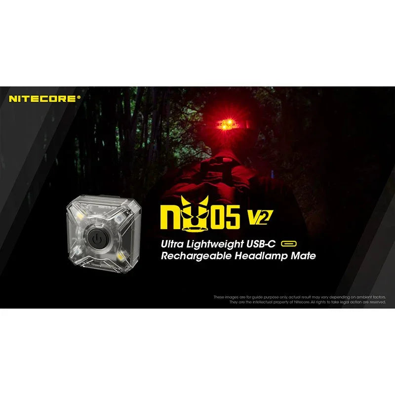 Nitecore NU05 V2 Headlamp Mate - 40lm - Action King