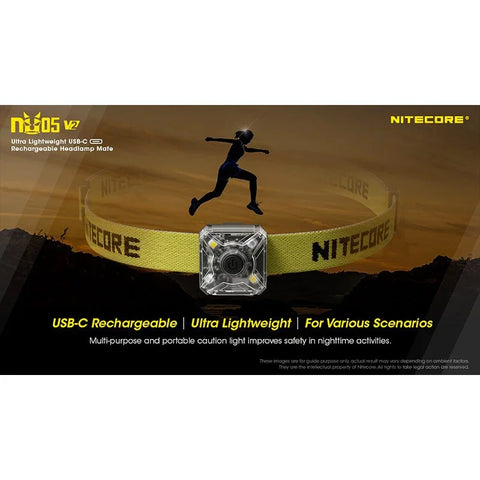 Nitecore NU05 V2 -otsalamppu Mate - 40lm