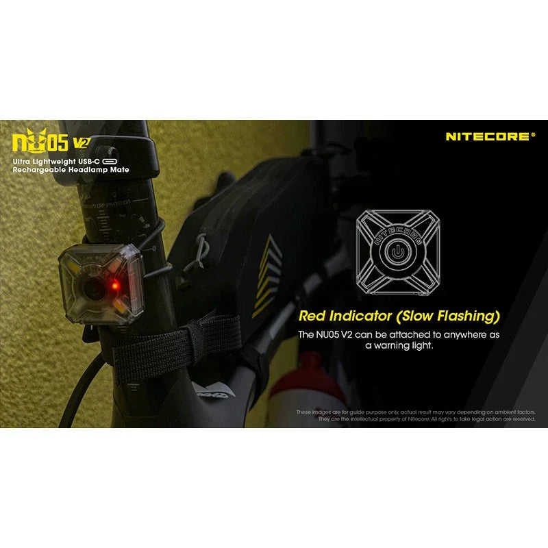 Nitecore NU05 V2 Headlamp Mate - 40lm - Action King