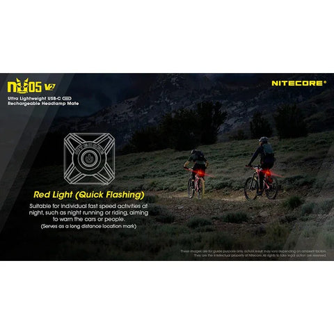 Nitecore NU05 V2 -otsalamppu Mate - 40lm
