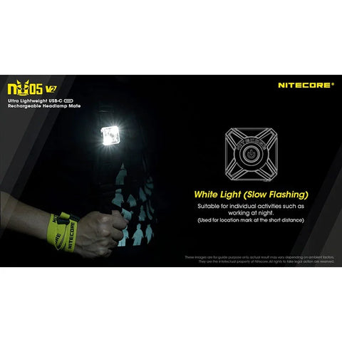 Nitecore NU05 V2 -otsalamppu Mate - 40lm
