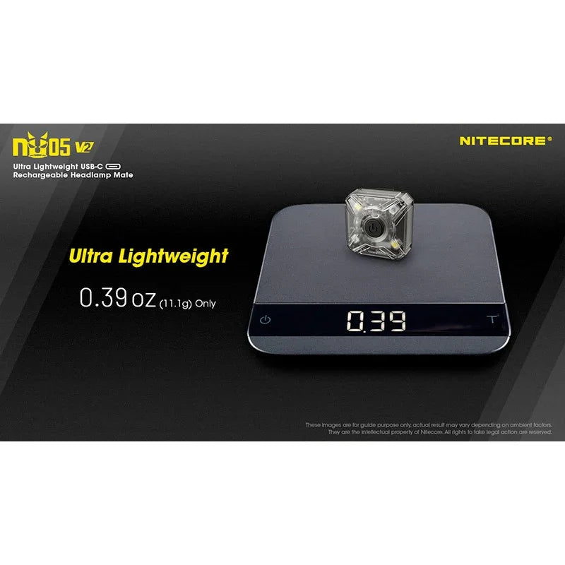 Nitecore NU05 V2 Headlamp Mate - 40lm - Action King
