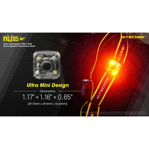 Nitecore NU05 V2 -otsalamppu Mate - 40lm