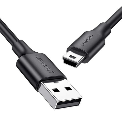 Ugreen USB-A - Mini USB -kaapeli, 1m - Musta