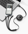 Baseus Bright Mirror 2 retractable cable 3-in-1, USB-C kabel 100W, 1.1m - Multi, USB-C / Lightning / MicroUSB - Action King