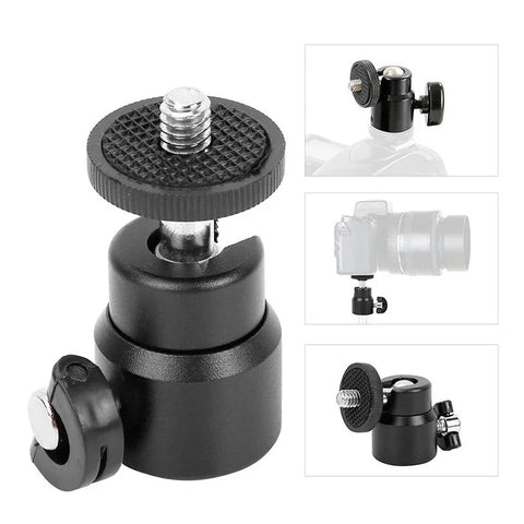 Pallonivelen kiinnike Mini 360°, 1/4" - alumiini