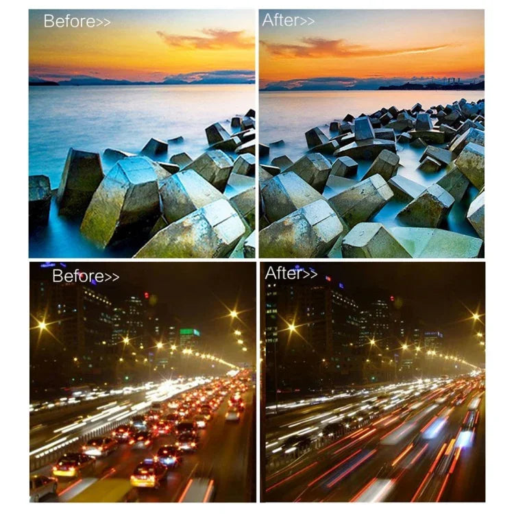 JUNESTAR Proffesional 58mm Lens Filter ND Filter Kits (ND2 + ND4 + ND8) for GoPro & Xiaomi Xiaoyi Yi & SJCAM Sport Action Camera - Action King