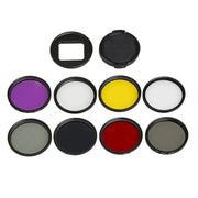 For GoPro HERO5 Sport Action Camera Proffesional 52mm Lens Filter(CPL + UV + ND8 + ND2 + Star 8 + Red + Yellow + FLD / Purple) & Waterproof Housing Case Adapter Ring - Action King