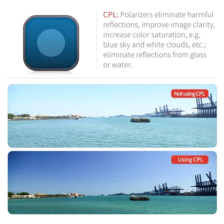 STARTRC 4 in 1 ND8 ND16 ND32 CPL Lens Filter for GoPro HERO13 Black /12 Black /11 Black /10 Black /9 Black - Action King