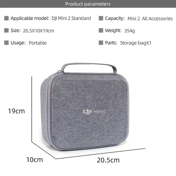 DJI Portable Waterproof Nylon Box Case Storage Bag for DJI Mini 2 Drone - Action King