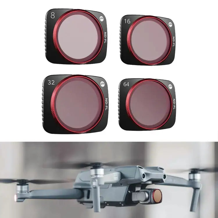 PGYTECH P-16B-063 4 in 1 NDPL8+NDPL16+NDPL32+NDPL64 Lens Filter Kits for DJI Air 2S - Action King