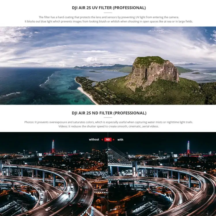 PGYTECH P-16B-064 Variable VND (2-5 Stop) Lens Filter for DJI Air 2S - Action King