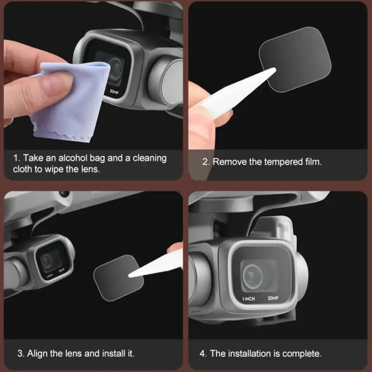 For DJI Mavic Air 2 Explosion-proof Tempered Glass Drone Lens Film - Action King