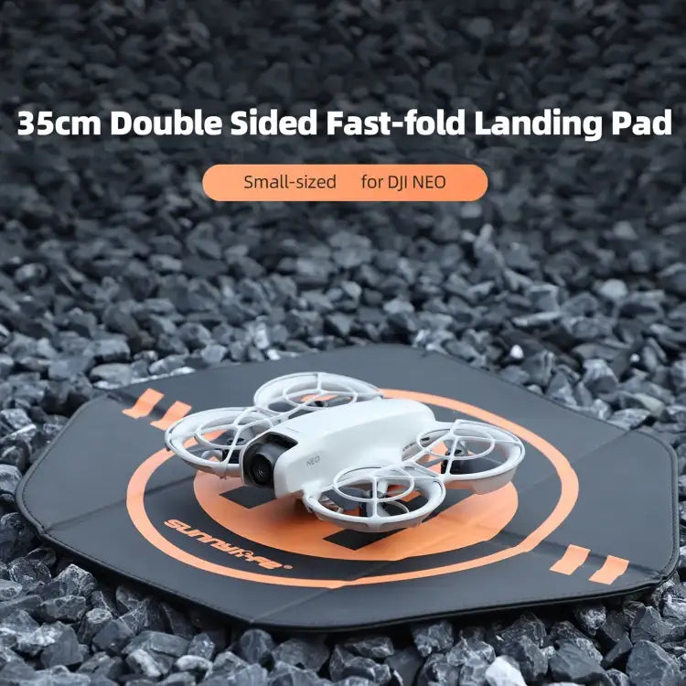 Sunnylife Drone Landing Pad 35cm Fast-Fold Double-Sided Leather Waterproof Helipad for DJI Neo / Avata 2 / Mini 4 Pro - Action King