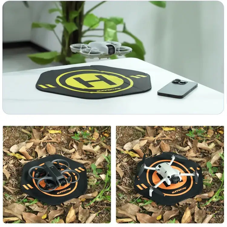 Sunnylife Drone Landing Pad 35cm Fast-Fold Double-Sided Leather Waterproof Helipad for DJI Neo / Avata 2 / Mini 4 Pro - Action King