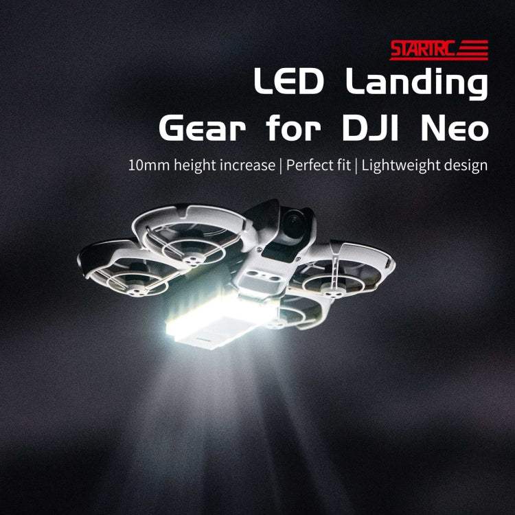 For DJI Neo STARTRC LED Light Folding Anti-fall Heightened Landing Gear Training Rack - Action King