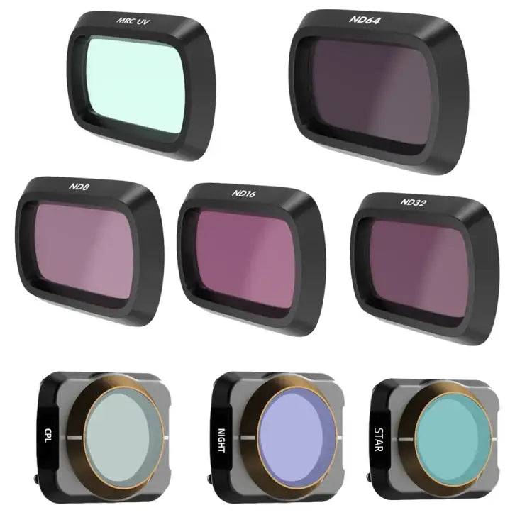 JSR Drone 8 in 1 UV+CPL+ND8+ND16+ND32+ND64+NIGHT+STAR Lens Filter for DJI MAVIC Air 2 - Action King