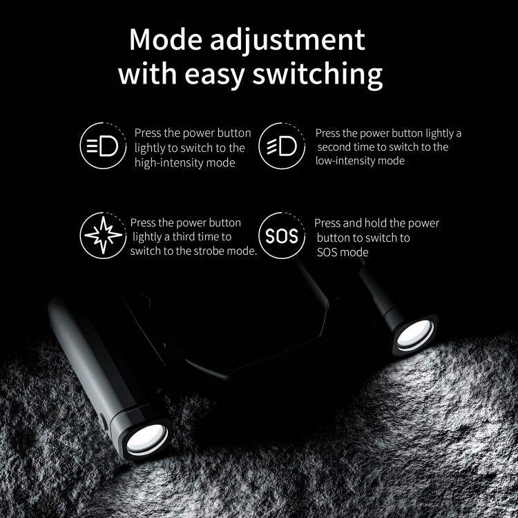 For DJI Mini 4 Pro STARTRC Night Navigation Searchlight LED Flashlight Rechargeable Refill Lighting Signal Light - Action King