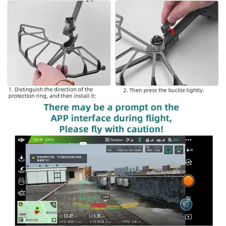 For DJI Mavic 2 Pro / Zoom BRDRC Drone Propeller Protective Guard Anti-collision Ring - Action King