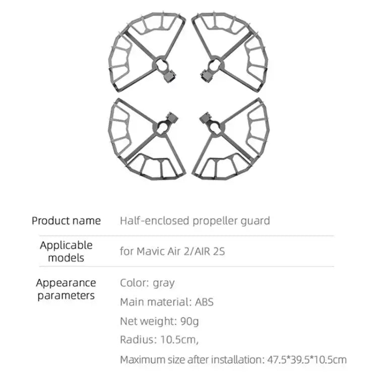 For DJI Air 2S/ Mavic Air 2 BRDRC Drone Propeller Protective Guard Anti-collision Ring - Action King