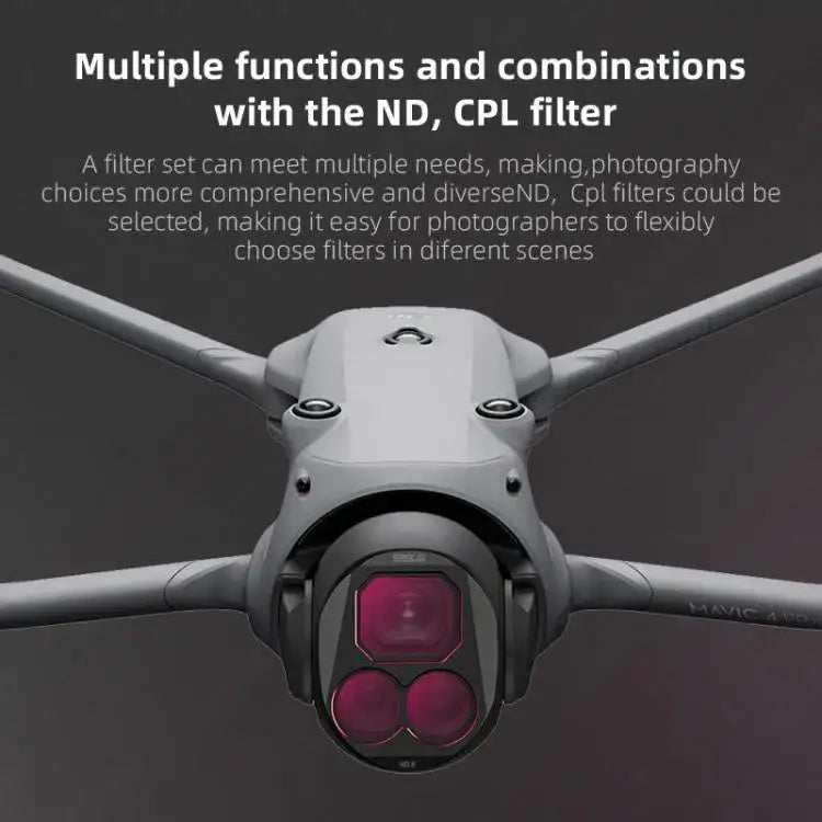 For DJI Mavic 4 Pro STARTRC 4 in 1 CPL ND8 ND32 ND64 Lens Filter Kit - Action King