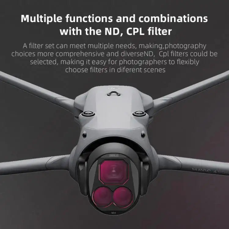 For DJI Mavic 4 Pro STARTRC 4 in 1 ND8 ND16 ND32 ND64 Lens Filter Kit - Action King