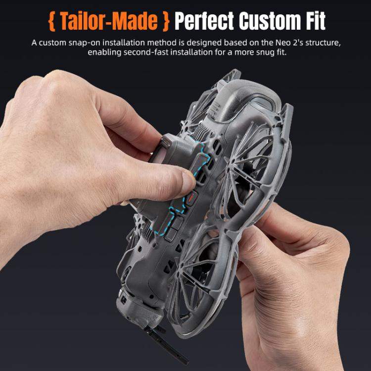 DJI Neo 2 STARTRC LED Light: Förhöjt landningsställ med belysning för förbättrad sikt och säkerhet vid landning.