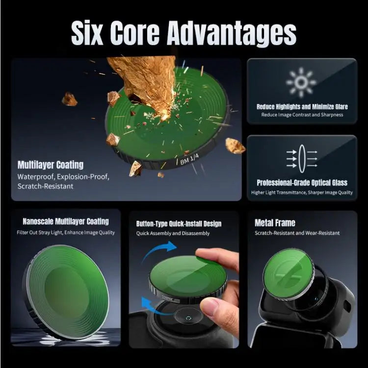 DJI Osmo Nano STARTRC Black Mist -suodatin