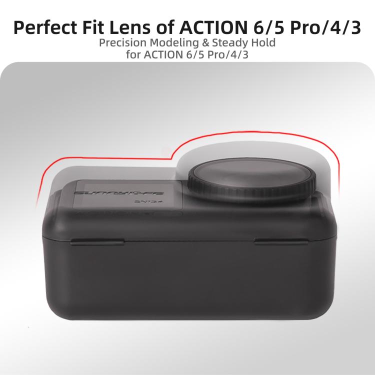 Sunnylife Skyddsfodral svart för DJI Osmo Mobile – komplett skydd för din gimbal.