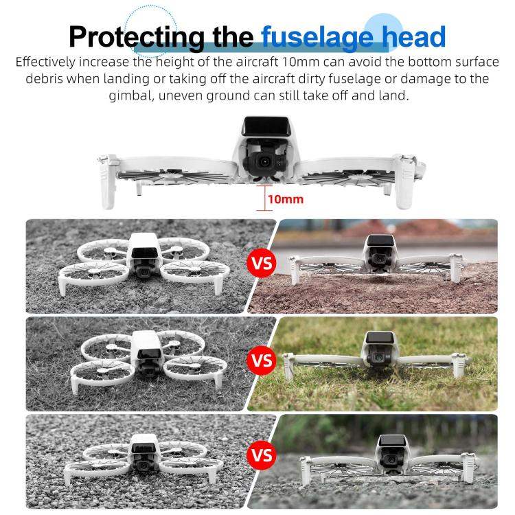 For DJI Flip STARTRC Split Type Drone Landing Gear Height Extensions Rack - Action King