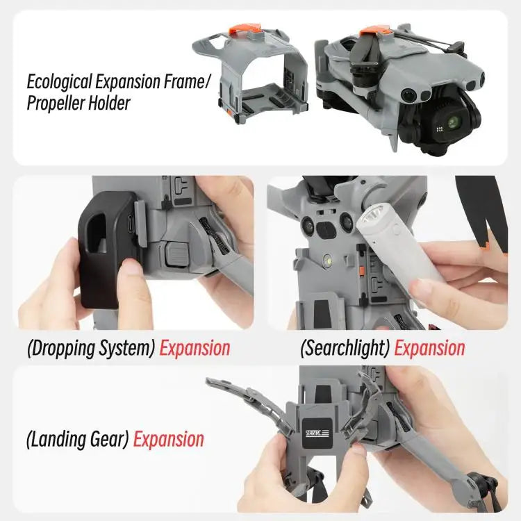 DJI Mini 5 Pro landställ – förhöjt landställ för säker landning och start.