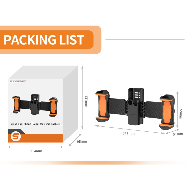 DJI Osmo Pocket 3 -pidike tuplapuhelinklipsillä
