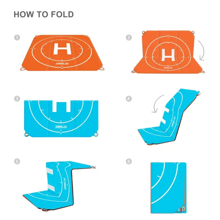 STARTRC 1109143 50cm Portable Drone Universal Foldable Square Parking Apron Landing Pad for DJI FPV / mini 2 / Air 2 - Action King