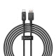 Baseus Unbreakable Series 100W USB to Type-C Fast Charging Data Cable, Length:2m(Black)