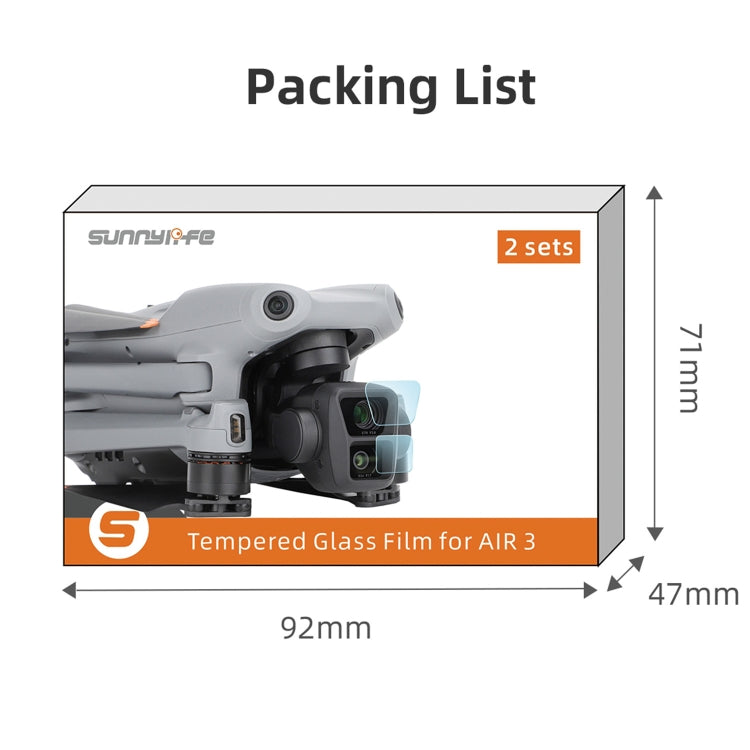 Sunnylife Lens Protector - Sunnylife Linsskydd för DJI Air 3