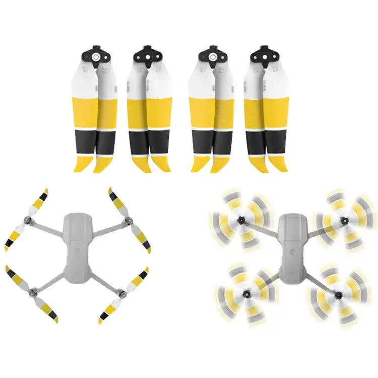 2 Pairs Sunnylife 7238F-3C For DJI Mavic Air 2 Double-sided Two-color Low Noise Quick-release Propellers - Action King