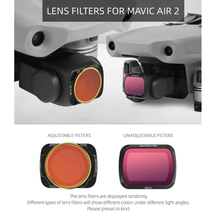 Sunnylife AIR2-FI9281 For DJI Mavic Air 2 ND8 Coating Film Lens Filter - Action King