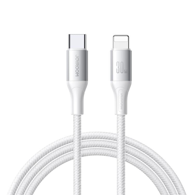JOYROOM USB-C Laddkabel för Snabbladdning 60W, flätad, för snabb och säker laddning av telefoner/surfplattor.