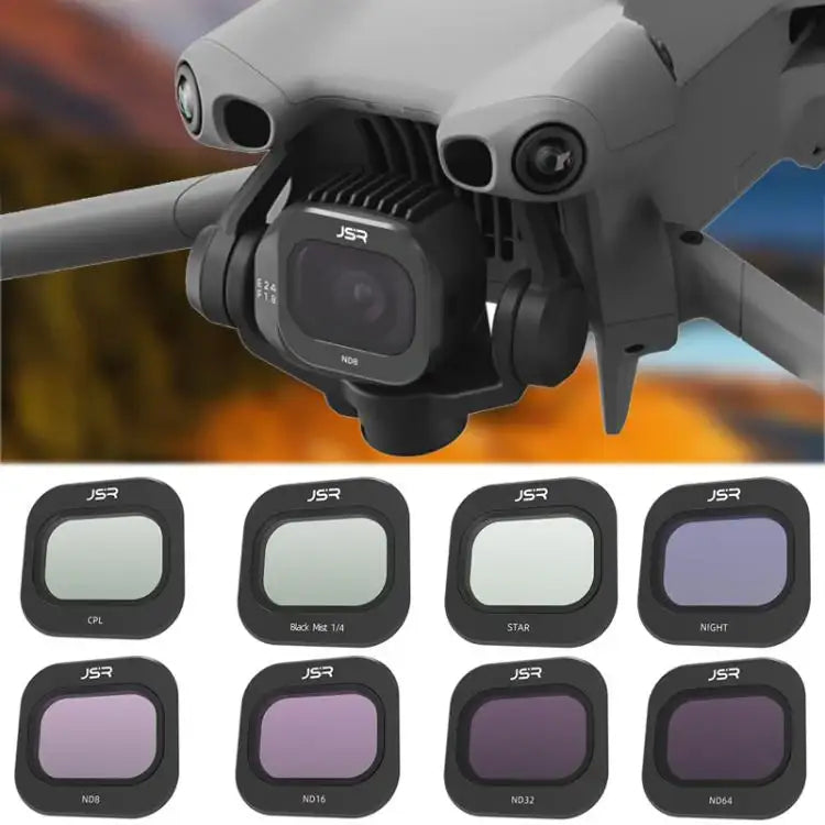 DJI Mini 5 Pro JSR KB -sarjan droonikameran linssisuodatin, MCUV, CPL, ND8, ND16, ND32, ND64, ND128, ND256, STAR, NIGHT, Black Mist 1/4, 3 in 1 UV ND8/16, 3 in 1 ND8/32/128, 4 in 1 CPL ND8-32, 4 in 1 ND8-64, 6 in 1 ND8-64 UV CPL, 8 in 1 Mixed Filter ...
