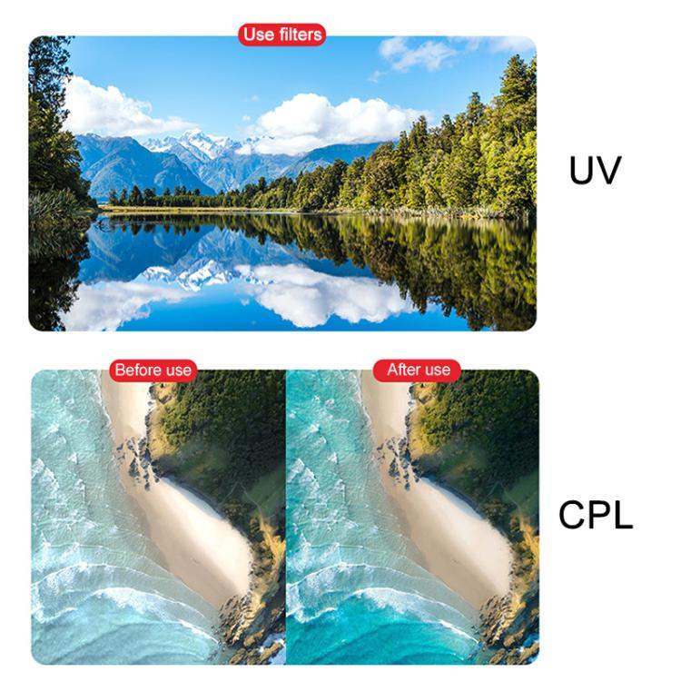 DJI Mini 5 Pro JSR KB -sarjan droonikameran linssisuodatin, MCUV, CPL, ND8, ND16, ND32, ND64, ND128, ND256, STAR, NIGHT, Black Mist 1/4, 3 in 1 UV ND8/16, 3 in 1 ND8/32/128, 4 in 1 CPL ND8-32, 4 in 1 ND8-64, 6 in 1 ND8-64 UV CPL, 8 in 1 Mixed Filter ...