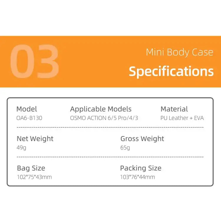 Osmo Action Bag - Kannettava laukku DJI Osmo Action -kameroille