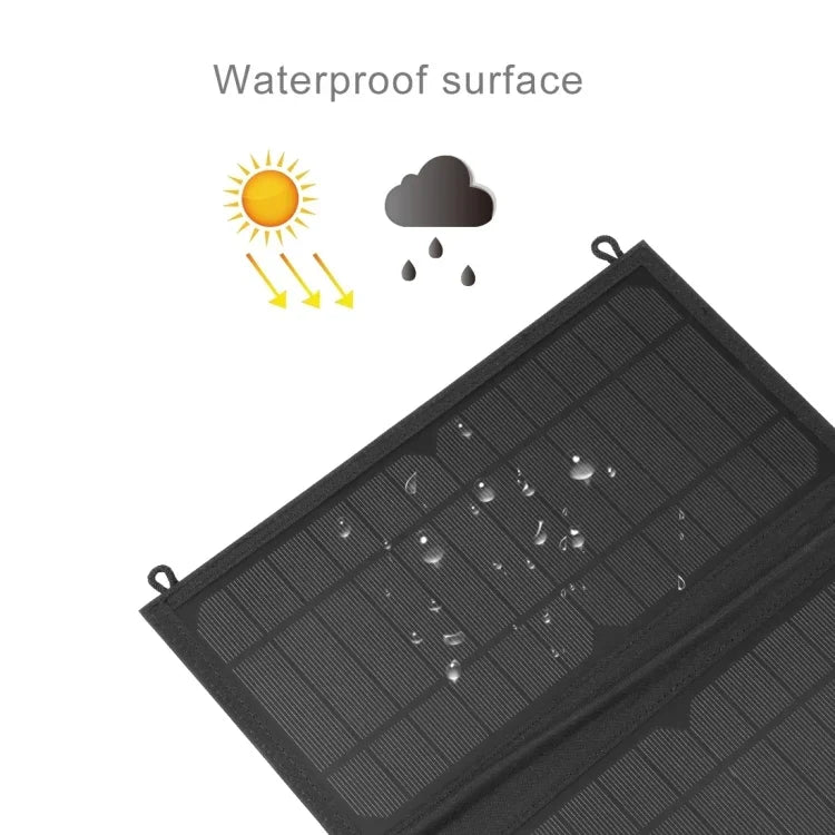 Portabel Solpanel 24W – Hög Effektivitet, USB- och Type-C-Snabbladdning