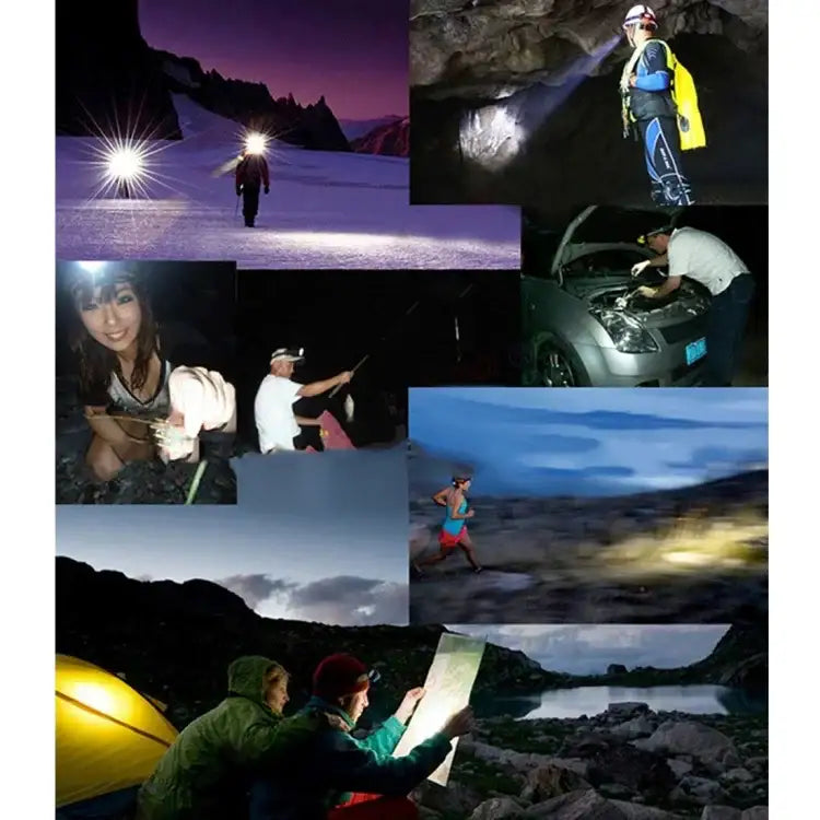 Upplev frihet med 140LM Outdoor Mini USB pannlampa, perfekt för äventyr.