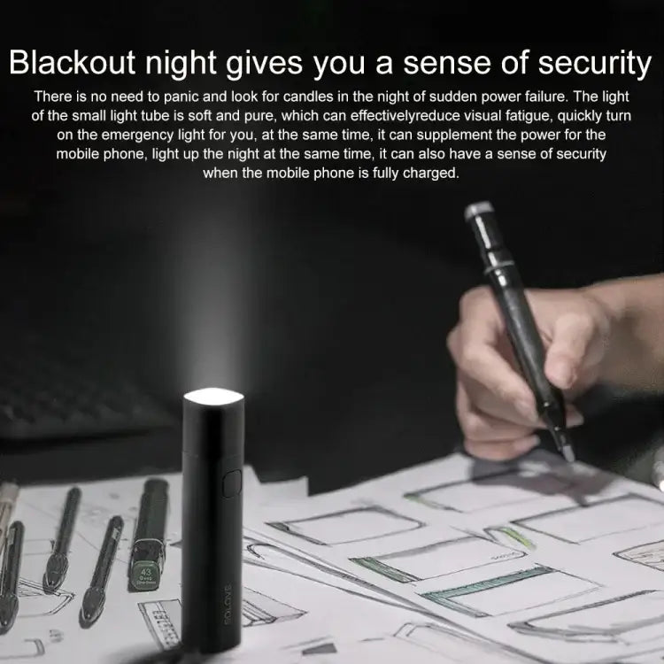 Original Xiaomi Youpin SOLOVE LED ficklampa. Köp en uppladdningsbar, bra Xiaomi ficklampa.