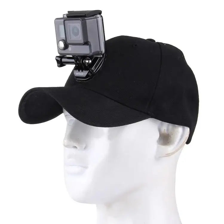 Outdoor Sun Hat Topi Baseball Cap with Camera Stand Holder Mount for GoPro & SJCAM & Xiaomi Xiaoyi Sport Action Camera - Action King