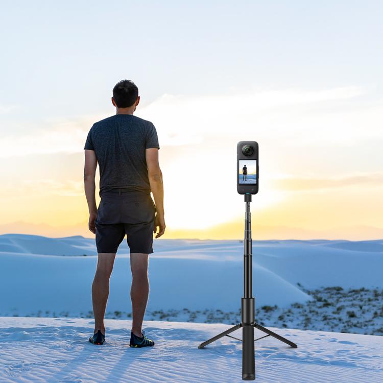 Insta360 Invisible - PULUZ 1,22 m pidennettävä selfiekeppi Insta360:lle